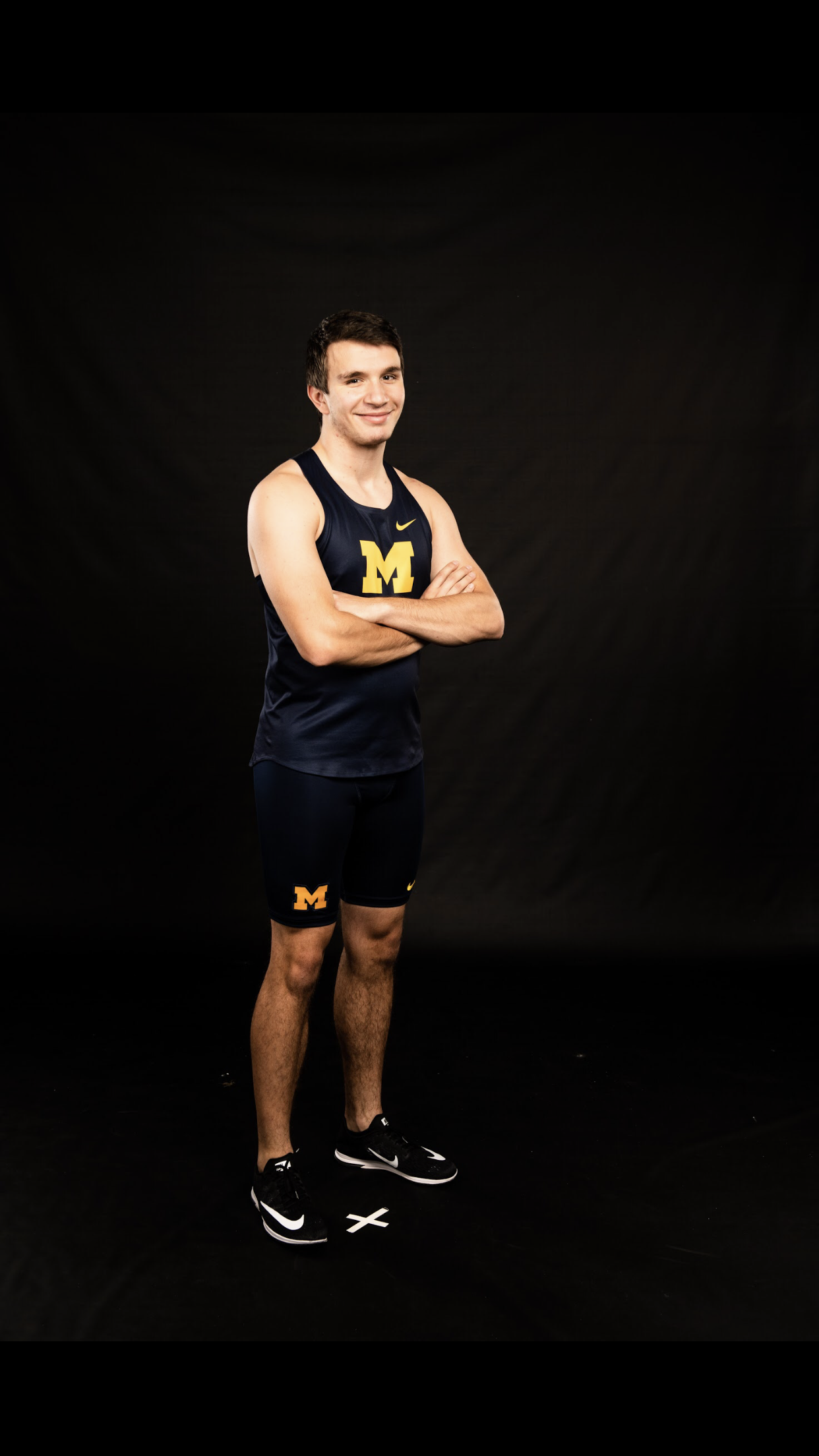 shane in track and field uniform